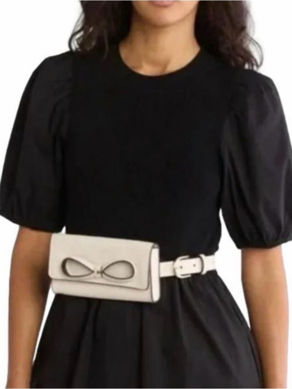Kate Spade Women's Genuine Leather Belt Bag off-white S/M